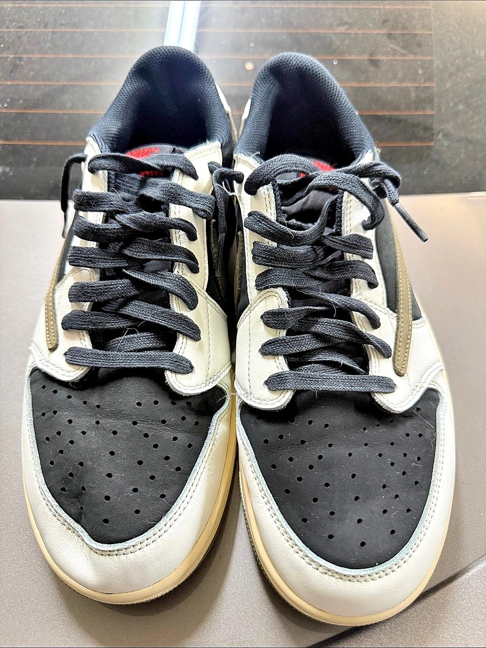 Nike Air Jordan 1 Low Sneakers in Black & White